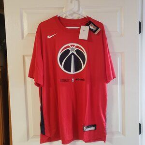 Washington Wizards Nike Men's Dri Fit Short Sleeve Tee Shirt Size XLT New w/Tags